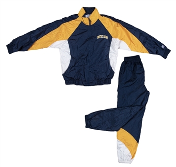 1986-96 Lou Holtz Game Worn Notre Dame Jacket & Pants (Holtz LOA)